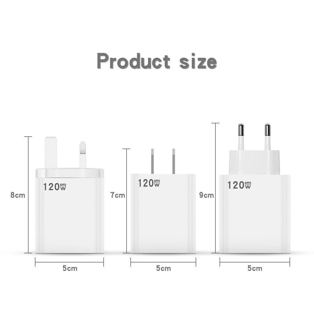 120W USB Charger Fast charging iPhone 14 13 12 Xiaomi Ipad doogee Realme Samsung