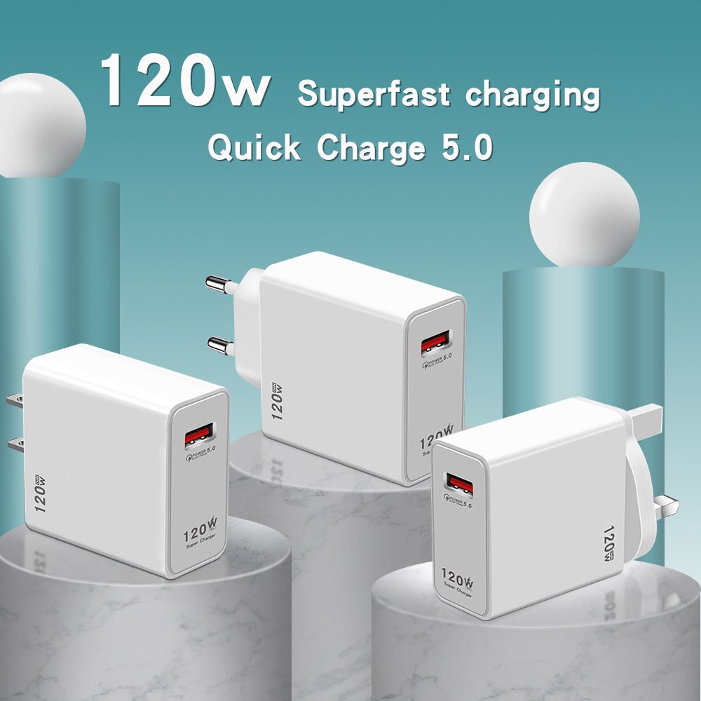 120W USB Charger Fast charging iPhone 14 13 12 Xiaomi Ipad doogee Realme Samsung