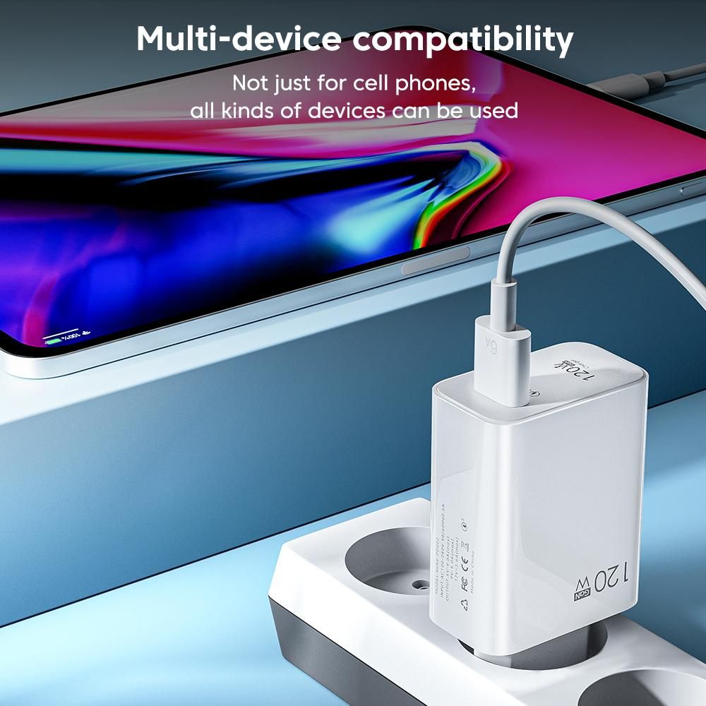 120W USB Charger Fast charging iPhone 14 13 12 Xiaomi Ipad doogee Realme Samsung