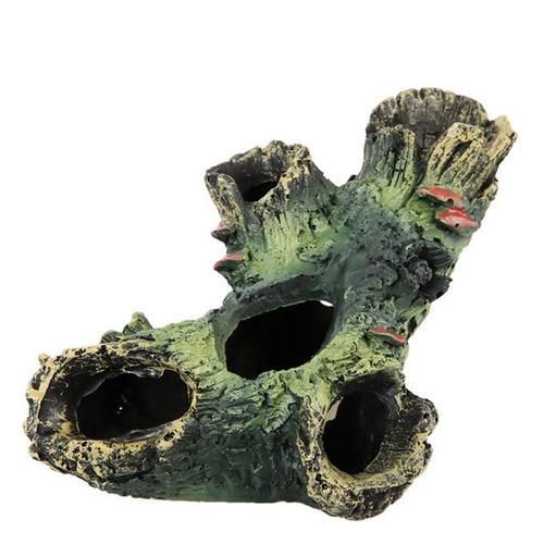 Resin Hollow Simulation Tree Hole Hiding Cave Aquarium Reptile Habitat Landscaping Decor Fish Evasion House Breeding House Root