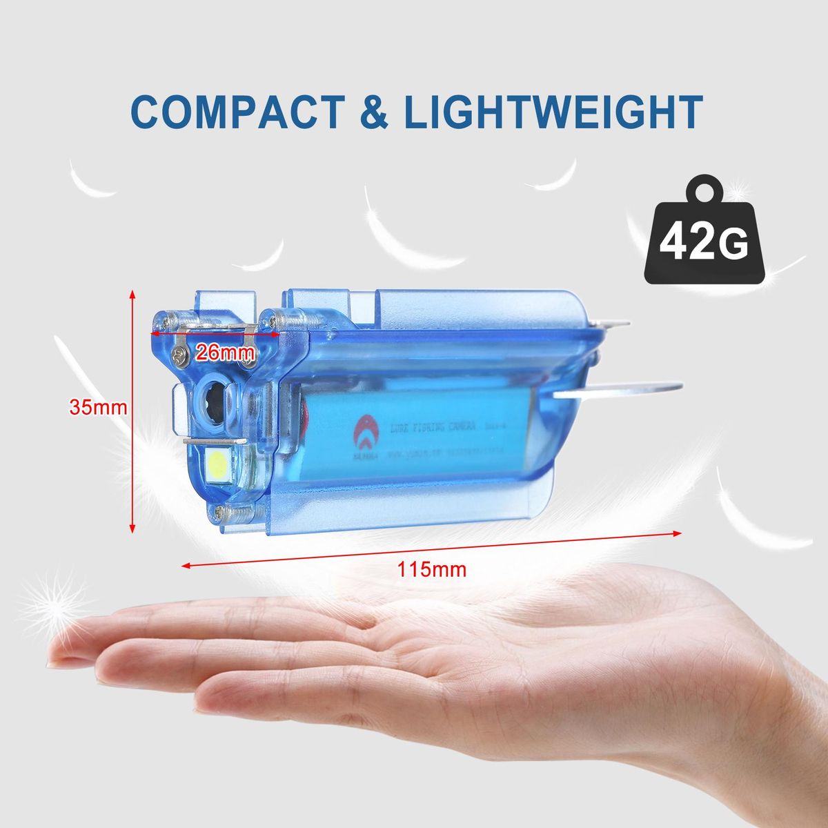 1080P Wireless Underwater Fishing Camera Wi-Fi Fish Finder Video Camera with Loop Recording APP Remote Control for Ice Lake Boat Fishing
