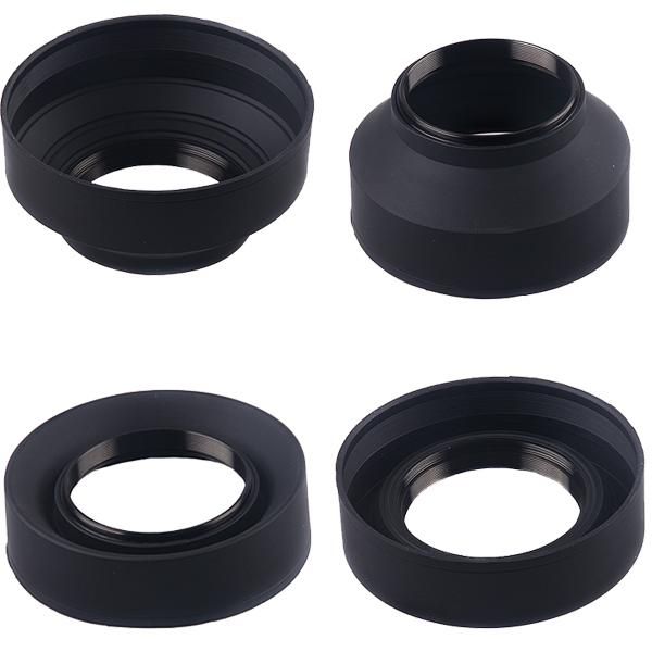 49 52 55 58 62 67 72 77mm 3-Stage 3 in1 Collapsible Rubber Foldable Lens Hood for canon nikon DSIR Lens camera