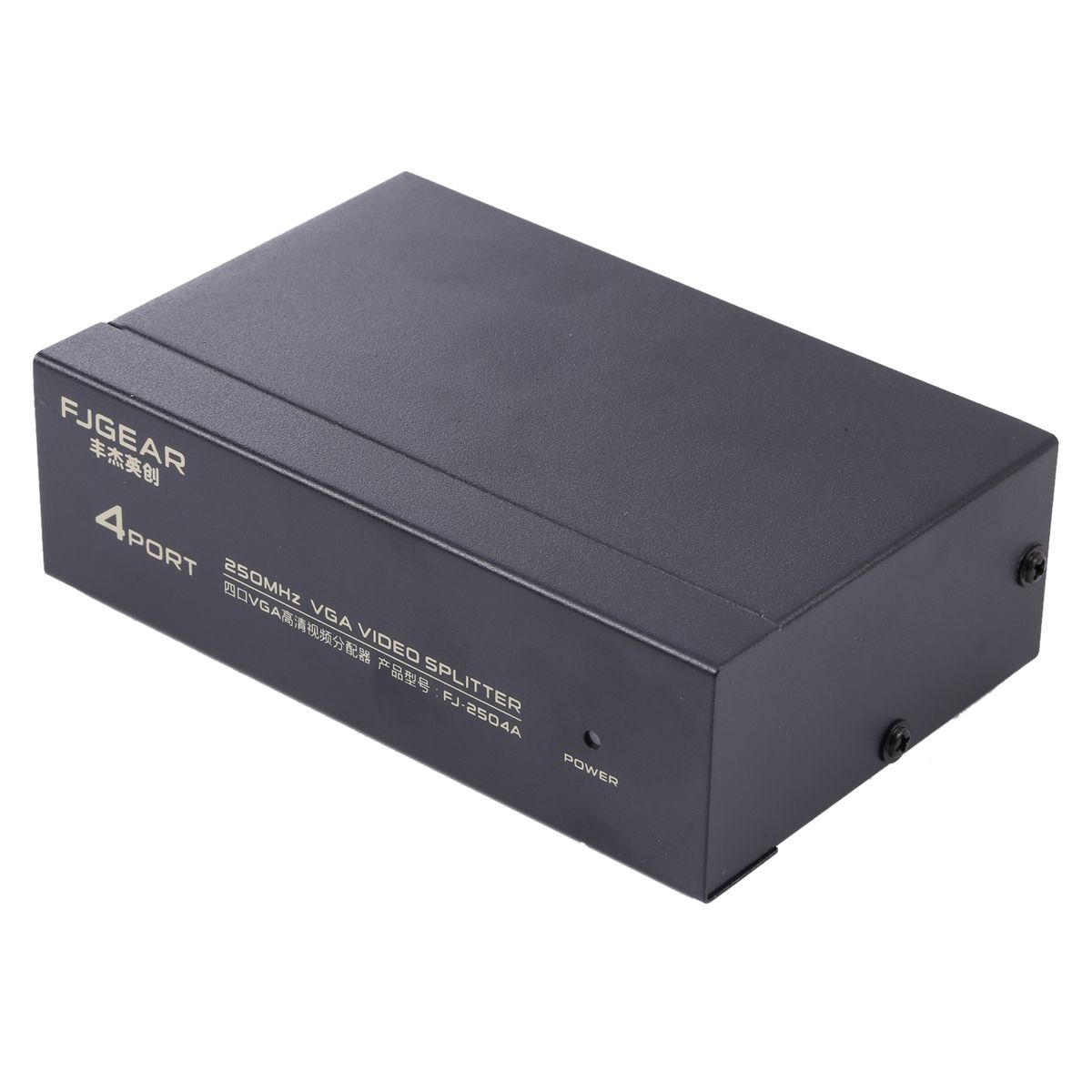 FJ-2504A 4 Port VGA Video Splitter High Resolution 1920 X 1440 Support 250MHz Video Bandwidth