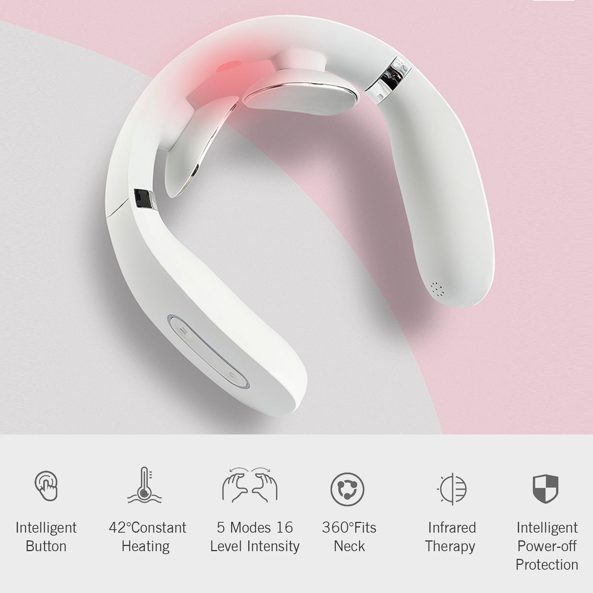 Yuclam Neck Massager Electric Portable Neck Massager With