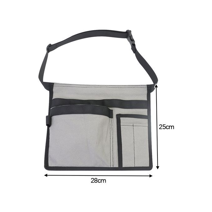 Canvas Tool Belt Bag Storage Bag Multi-Pocket Wear-resistant For Grey