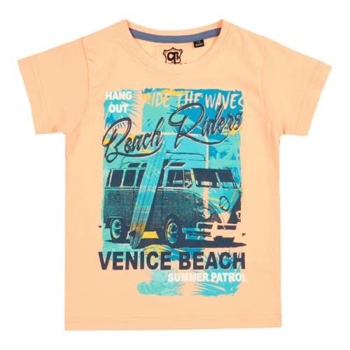 Boy's Cotton Printed T Shirts Beach Riders
