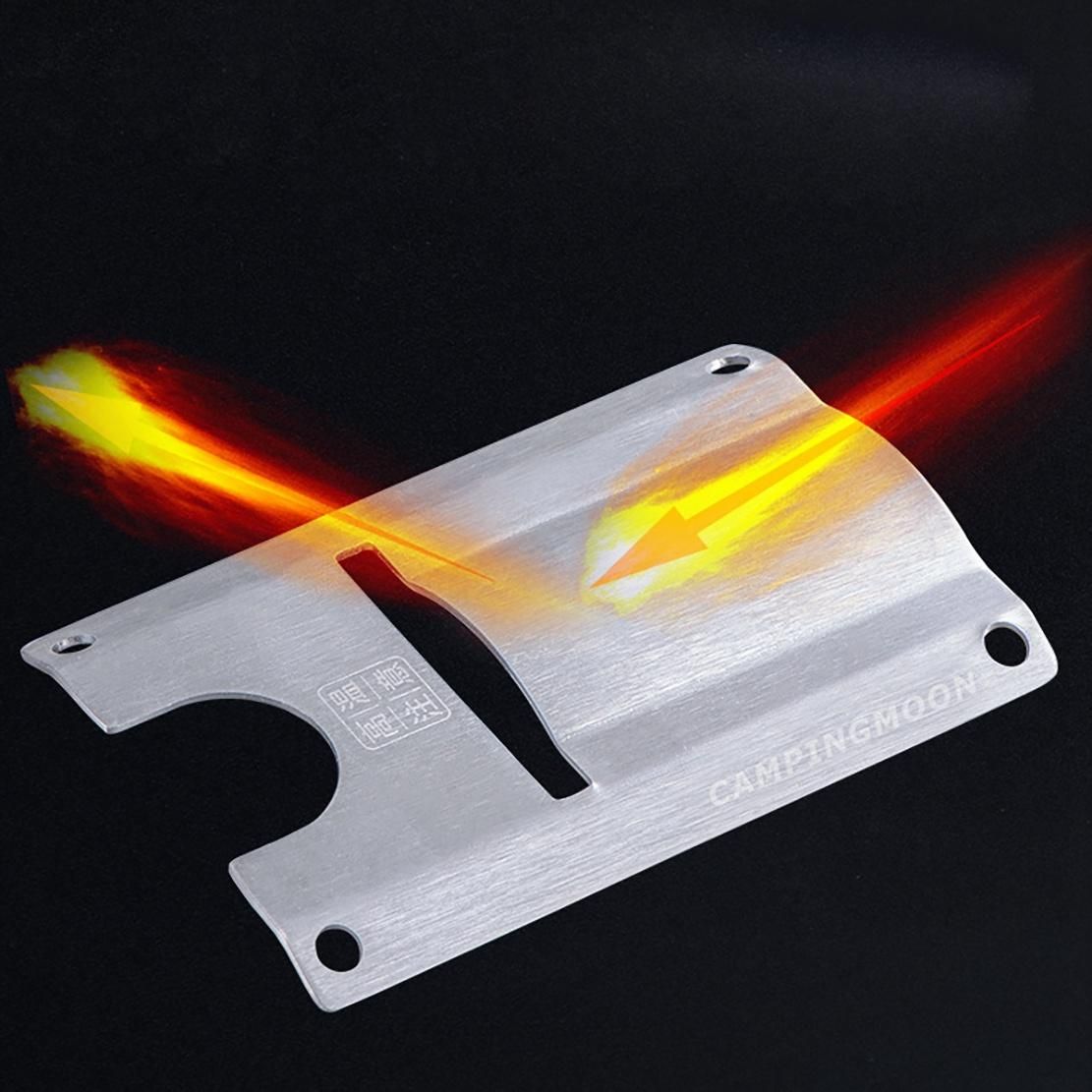 CAMPINGMOON Outdoor Camping Gas Stove Burner Heat Shield