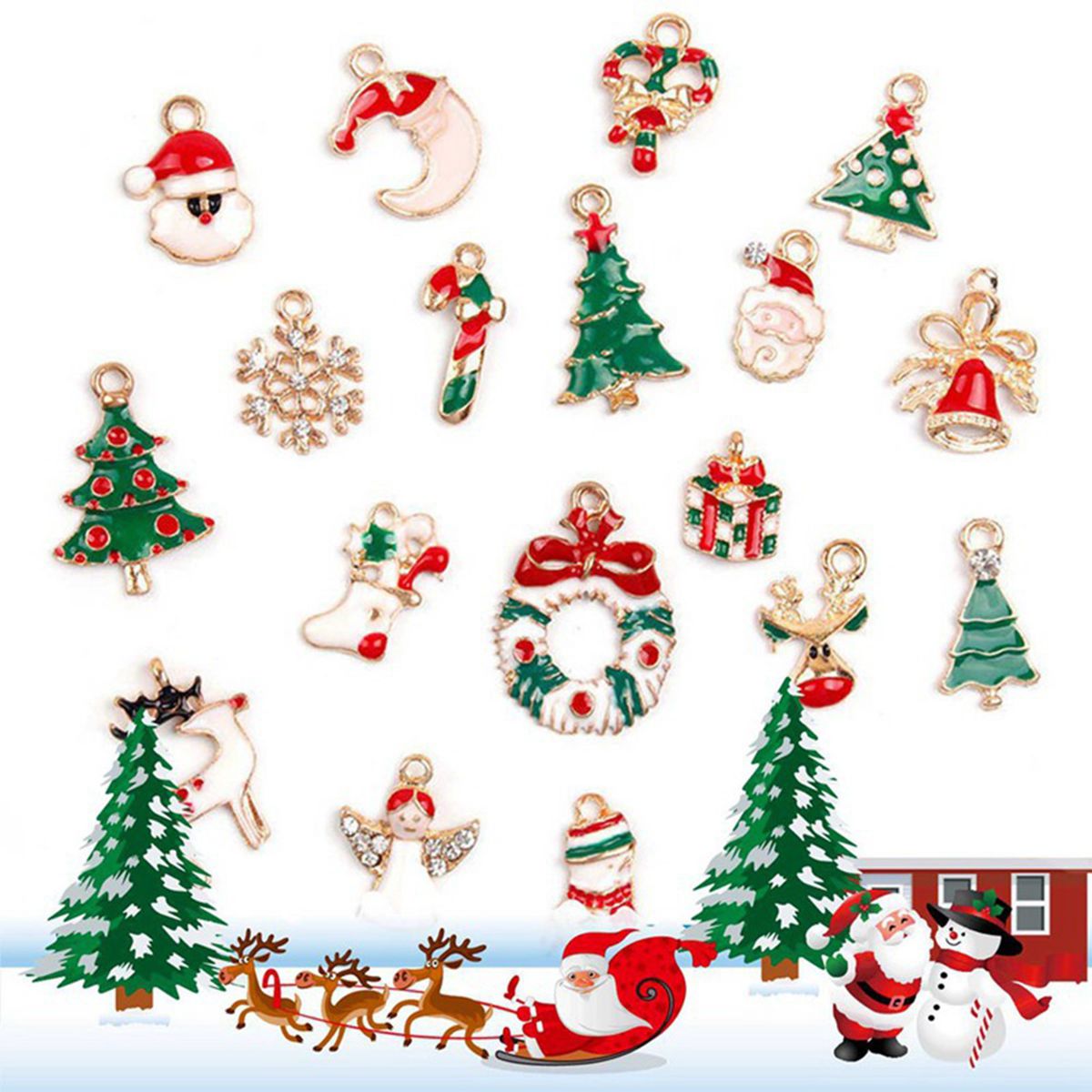 Alloy Christmas Pendant DIY Jewelry Accessories Jewelry