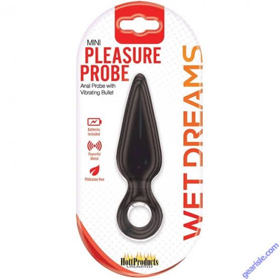 Mini Pleasure Probe Vibrating 1 Speed Black