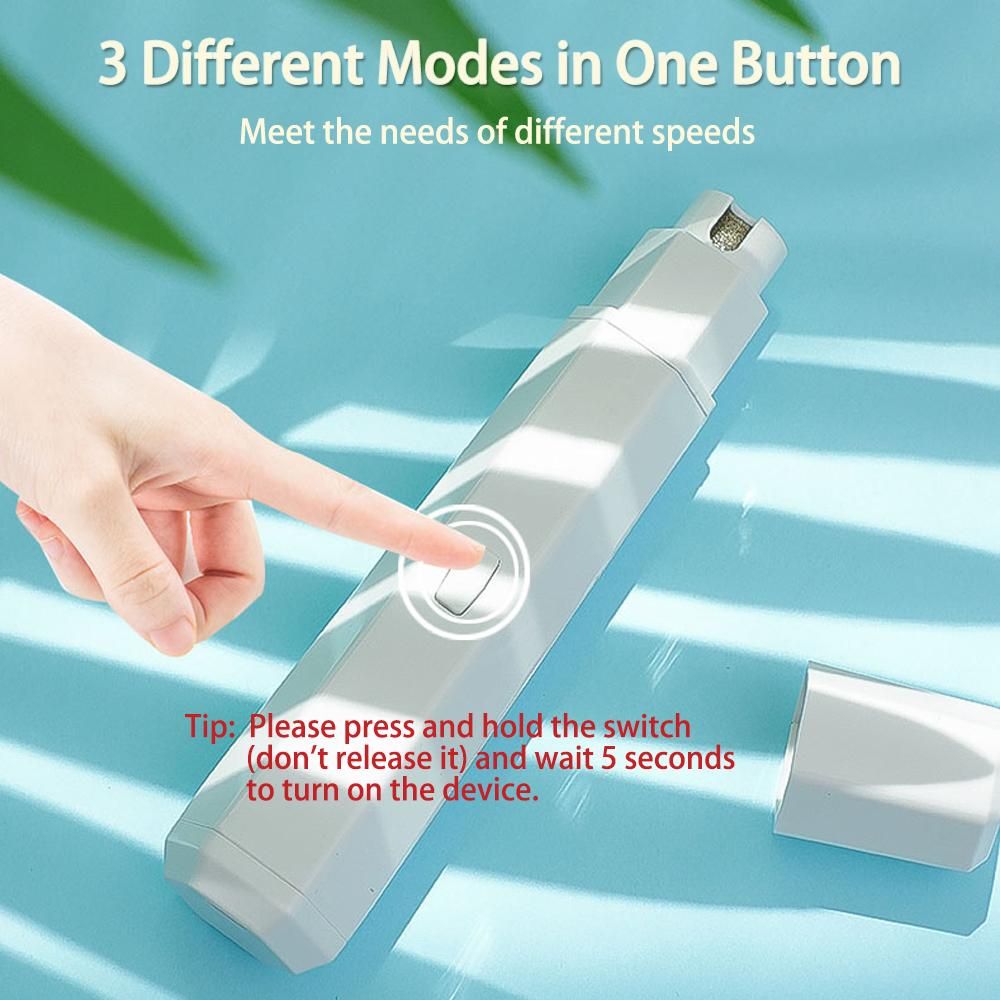 Electric Dog Nail Grinder, Rechargeable Pet Nail Grinder 3-Speed Painless Pet Nail Trimmer Pet Nail Polisher Electric Nail File for Large Medium Small Dogs and Cats Professional Quiet Pet Paws Grooming & Smoothing