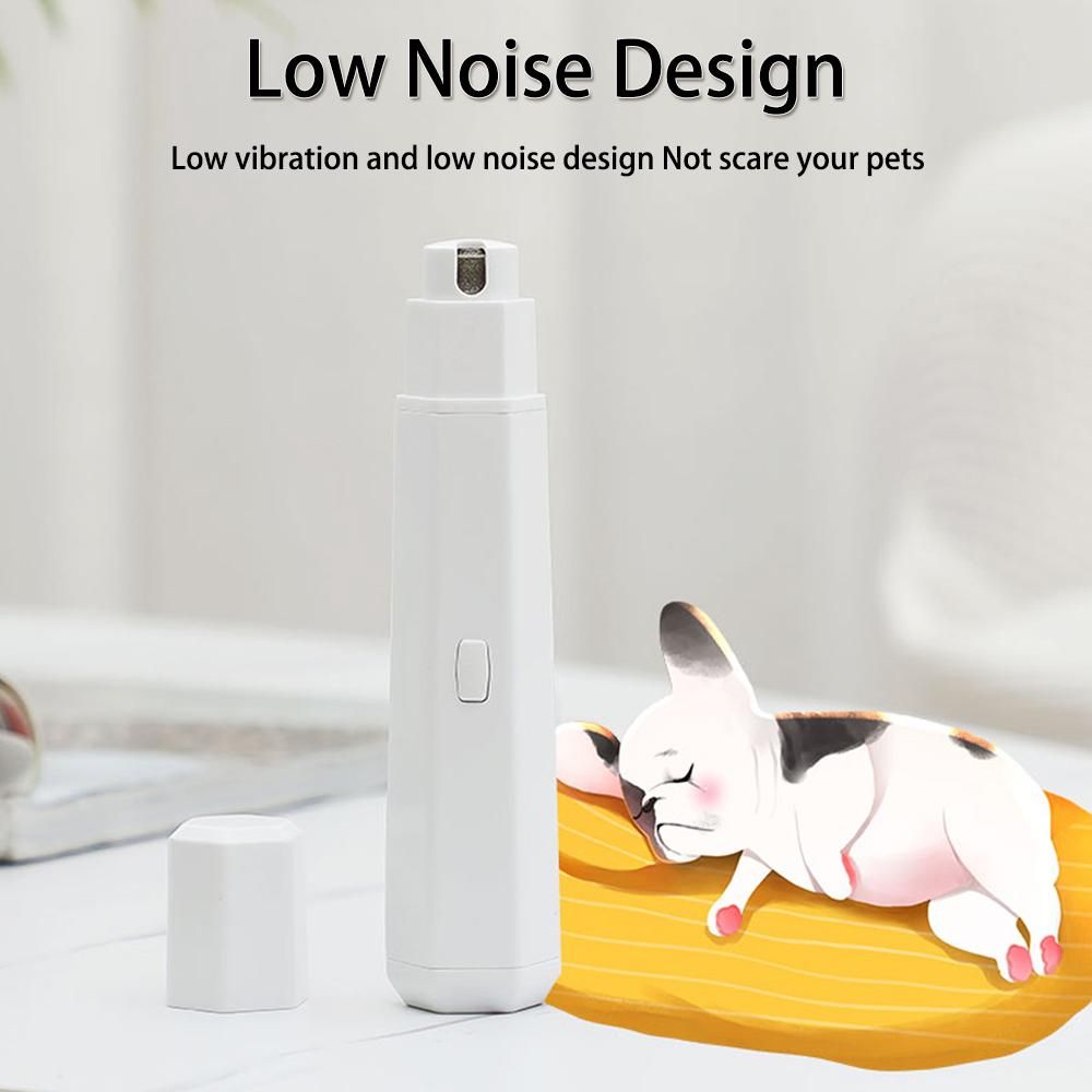 Electric Dog Nail Grinder, Rechargeable Pet Nail Grinder 3-Speed Painless Pet Nail Trimmer Pet Nail Polisher Electric Nail File for Large Medium Small Dogs and Cats Professional Quiet Pet Paws Grooming & Smoothing