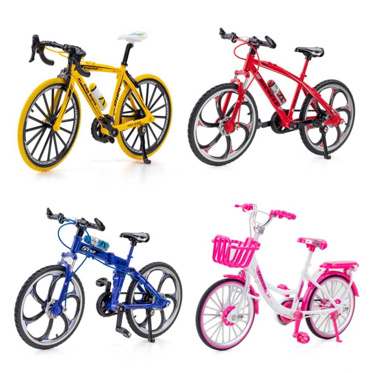 Die-Cast Metal Bicycle Model 1/8 Scale Alloy Kids Boys Office 2022 Red