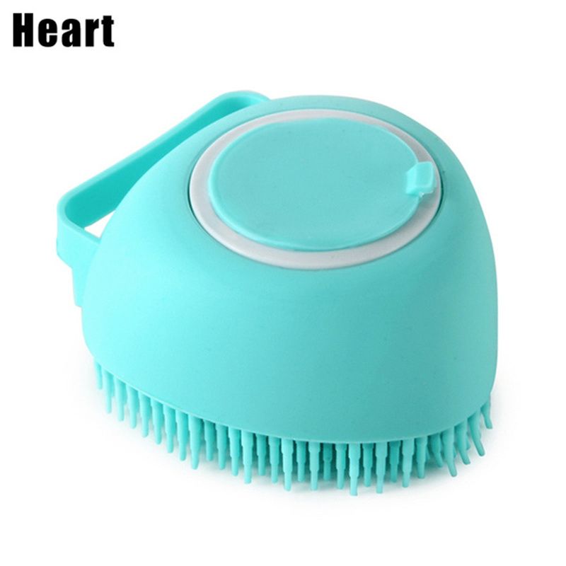 Pet Dog Cat Grooming Massage Bath Brush With Soap And