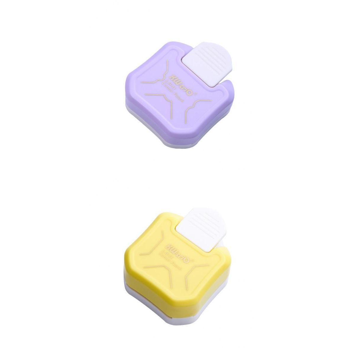 2pcs 3 In1 Corner Rounder Punch DIY Cutter Card Border Paper