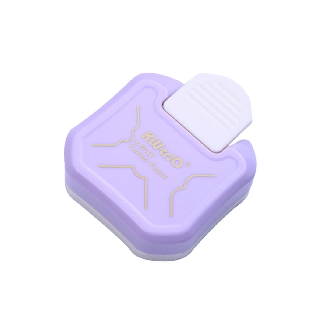2pcs 3 In1 Corner Rounder Punch DIY Cutter Card Border Paper