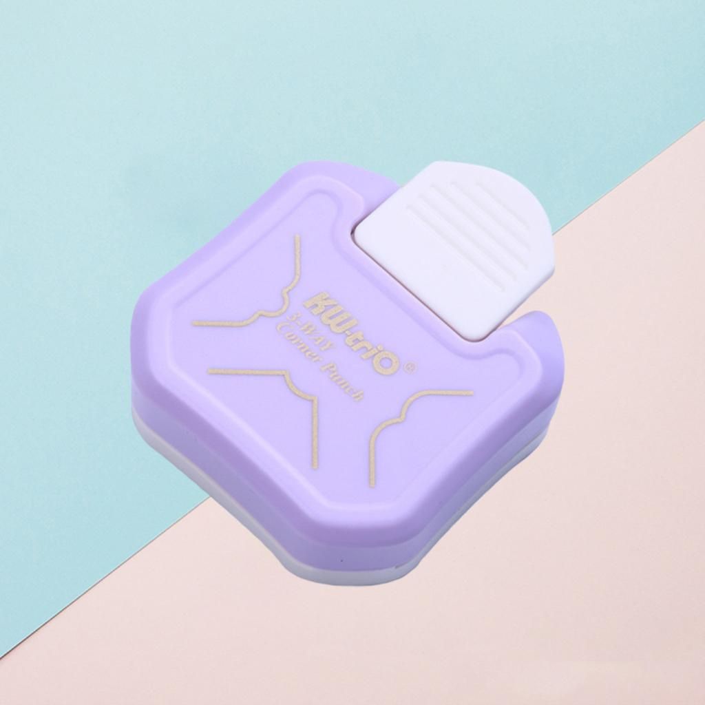 2pcs 3 In1 Corner Rounder Punch DIY Cutter Card Border Paper