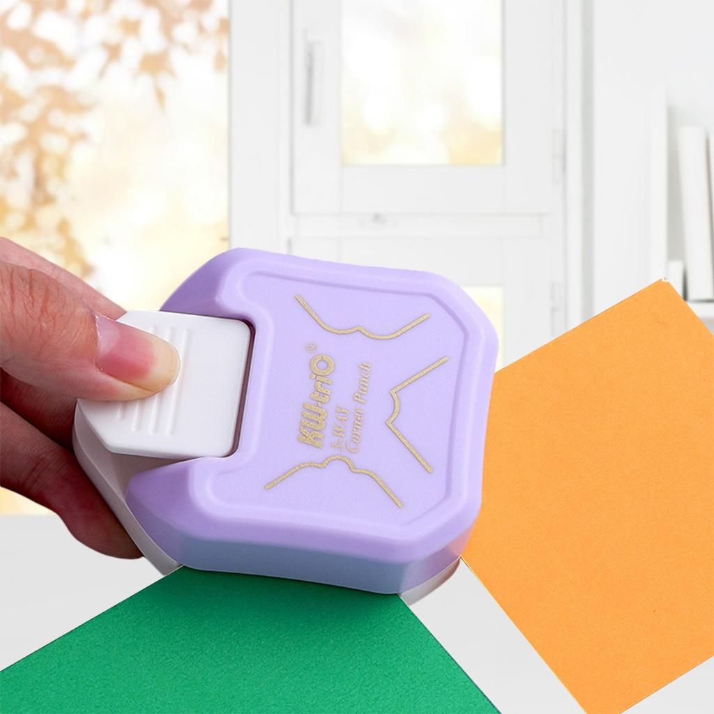 2pcs 3 In1 Corner Rounder Punch DIY Cutter Card Border Paper