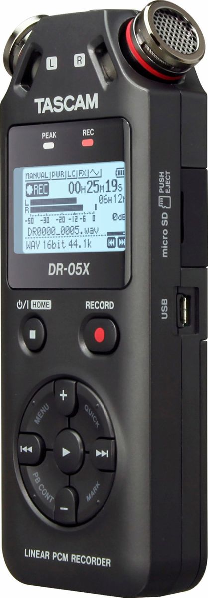 TASCAM DR05X DR-05X Portable Digital Voice Recorder Interview Recorder MP3 HD Noise Reduction