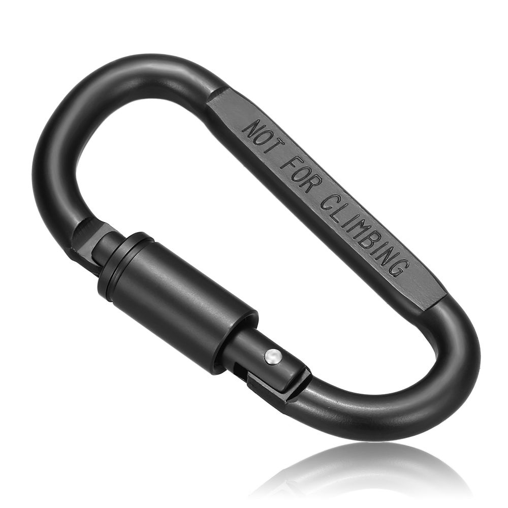 Lixada 9 Pack Aluminum Alloy D-ring Locking Carabiner Clip