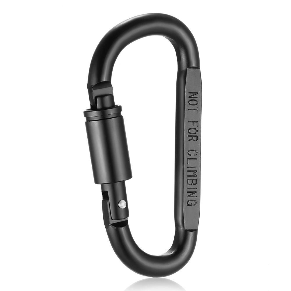 Lixada 9 Pack Aluminum Alloy D-ring Locking Carabiner Clip