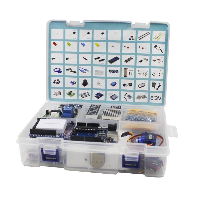 Elego UNO Project The Most Complete Starter Kit For Arduino UNO R3 Mega2560 Nano With Tutorial / Power Supply / Stepper Motor