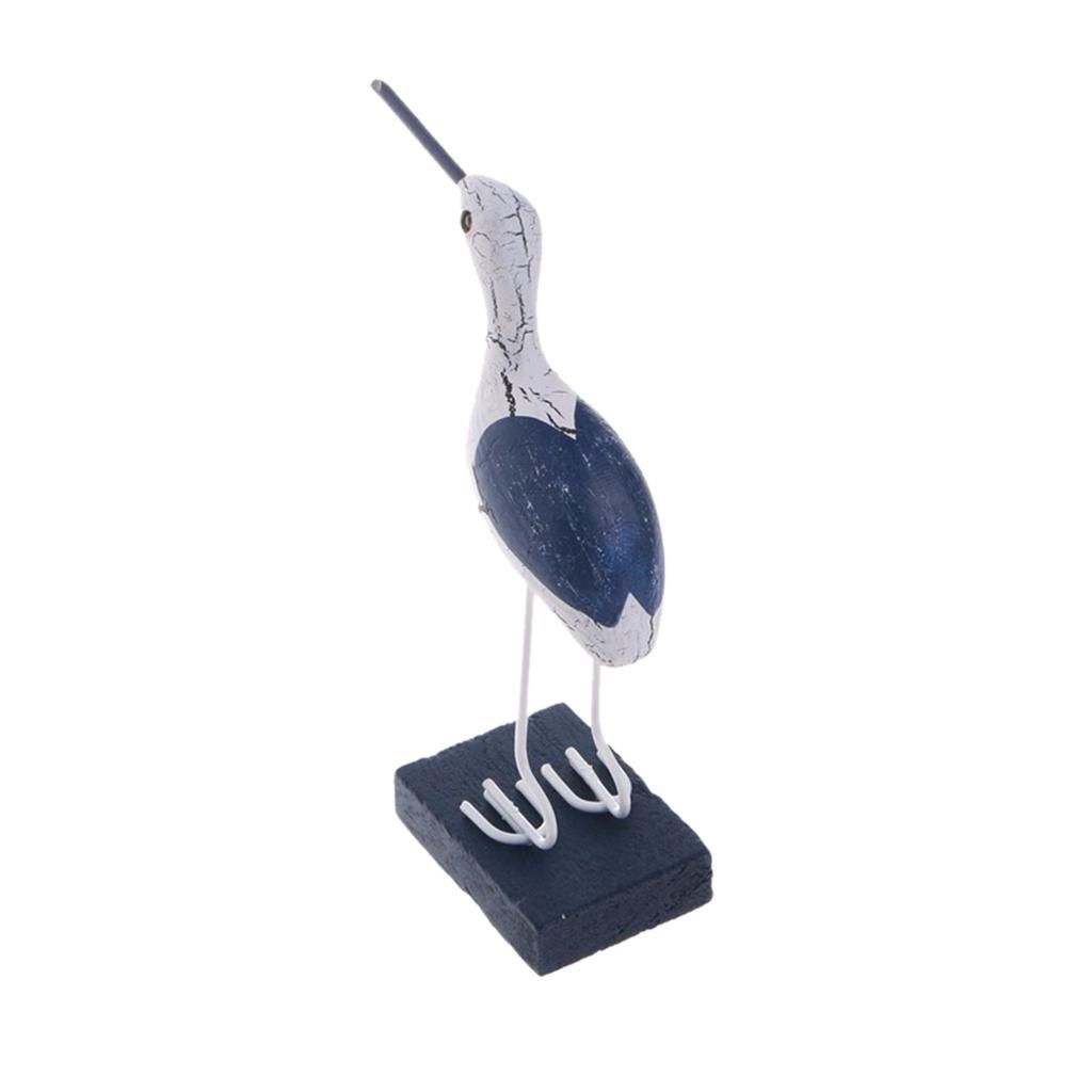 3x 3pcs Wood Seagull 11 X 4 X 13.5cm, 8 X 4 X 11cm, 7.5 X 4 X 15cm