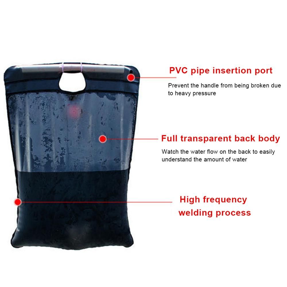 20l Solar Heated Water Bag Heated Bathing Outdoor