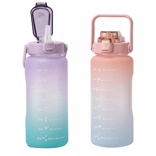 Set Of 2 Water Intake Tracker Bottles- 1.5Litres