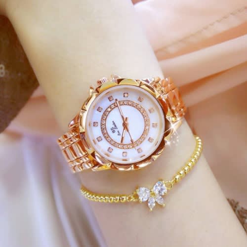 Bee Sister Wrist Watch + Free Bracelet - Gold