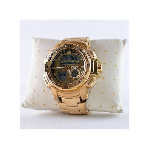 Men's Digital Wristwatch - Gold
