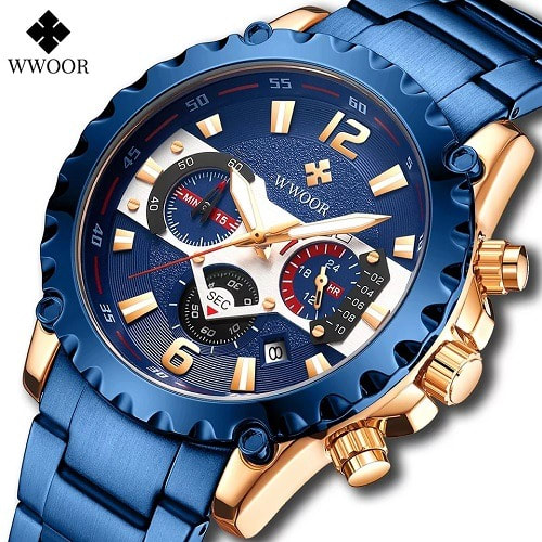Royal Blue Chain Watch