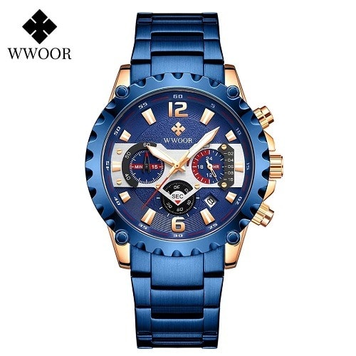 Royal Blue Chain Watch