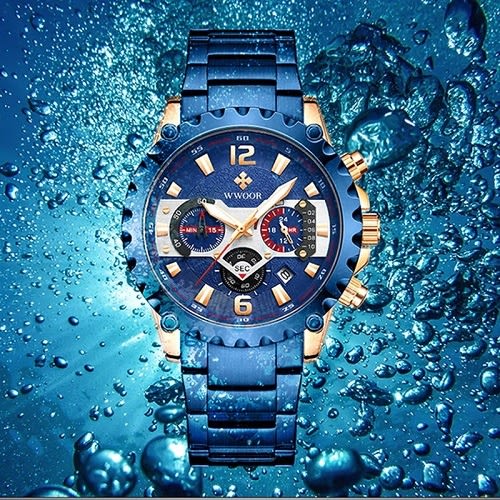Royal Blue Chain Watch