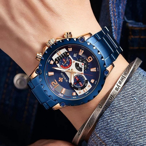 Royal Blue Chain Watch