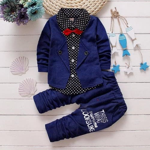Clothing Set For Boys - Navy Blue