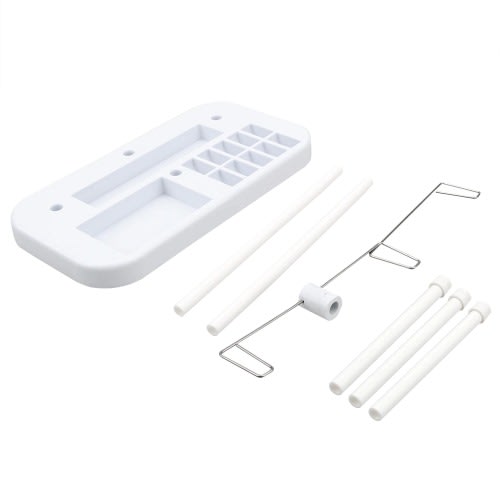 Embroidery Thread 3 Spool Holder Stand Rack For Sewing Machine - White