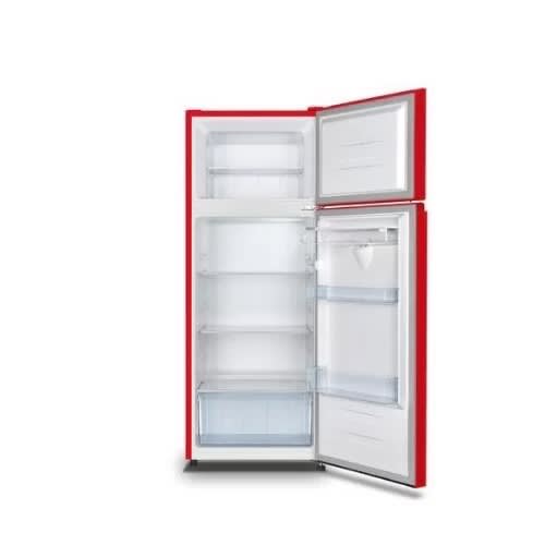 204 Liters Double Door Refrigerator With Water Dispenser Ref-205drb - Red