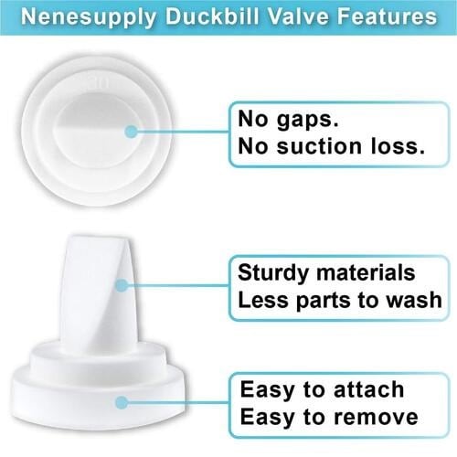 6Pcs Duckbill Valves For Spectra & Medela Breastpumps