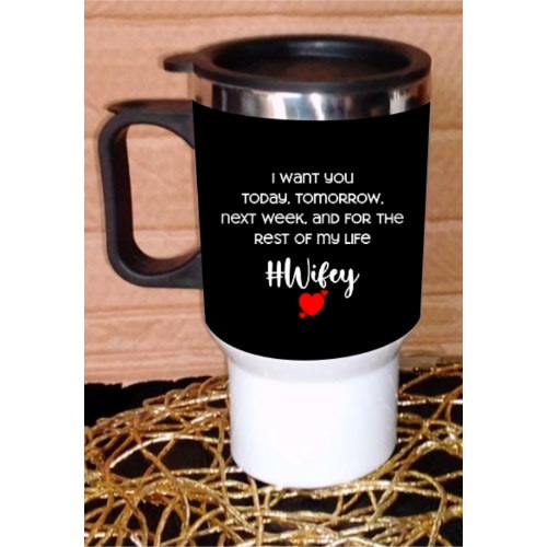 Wifey 2 Custom Branded Travel Mug