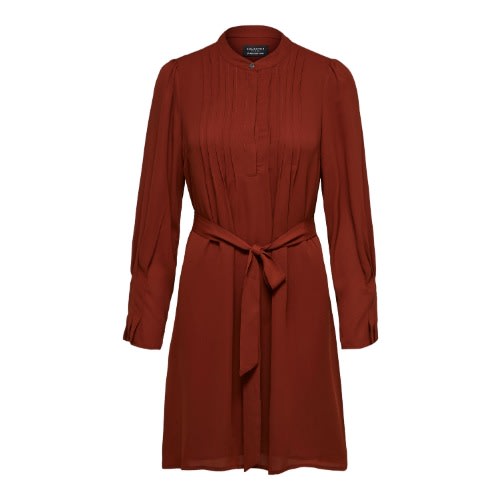 Livia Long Sleeved Dress- Smoked Paprika