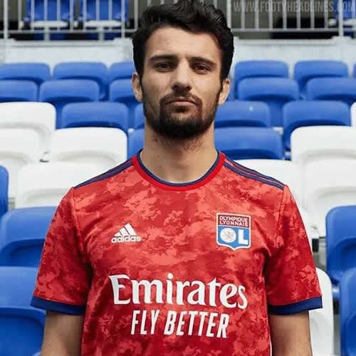 Men's Official Olympique Lyonnais Away Jersey