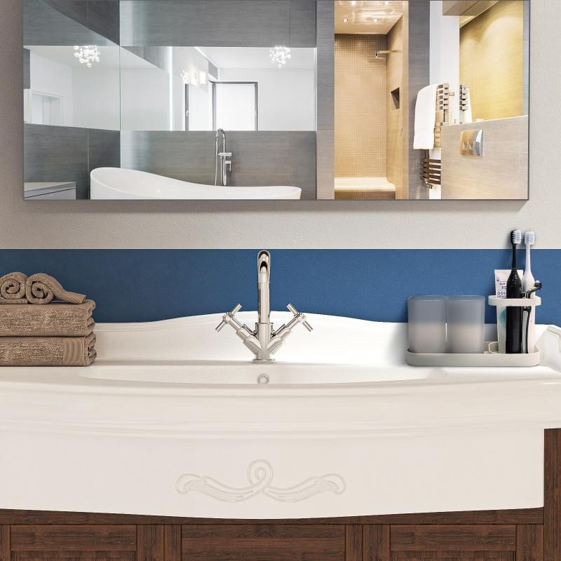 Decorative Plastic Toothbrush And Toothpaste Stand Holder -