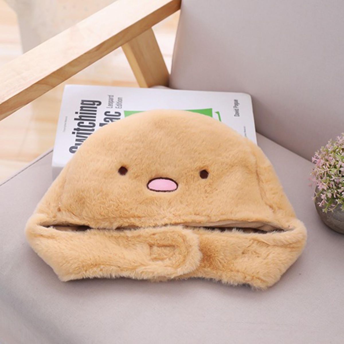 Party Headgear Plush Headdress Photography Cosplay Props Brown