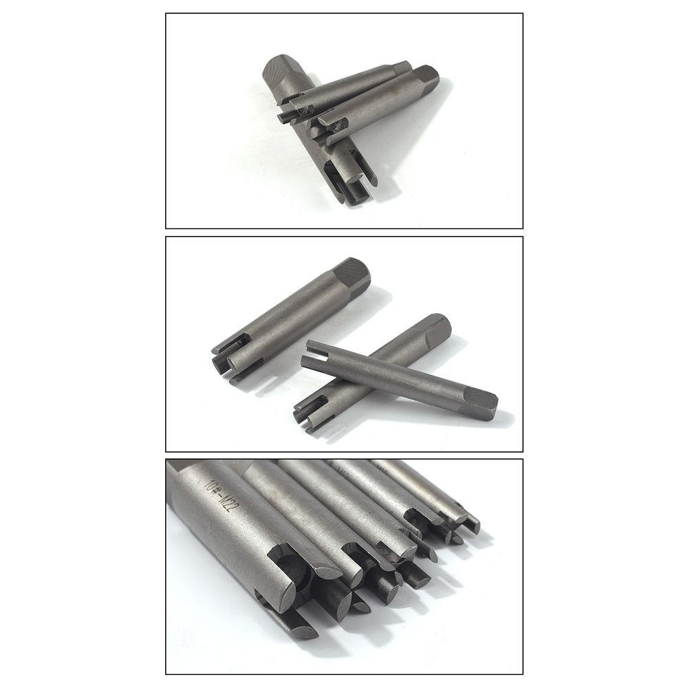 9 Pcs Tap Extractor 3/ 4 Flute Broken Head Screw Remover