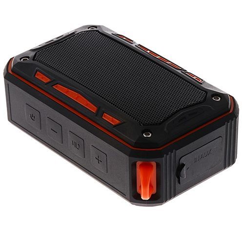 Portable Bluetooth Wireless Speaker Waterproof Sports FM TF Stereo Orange HT-S