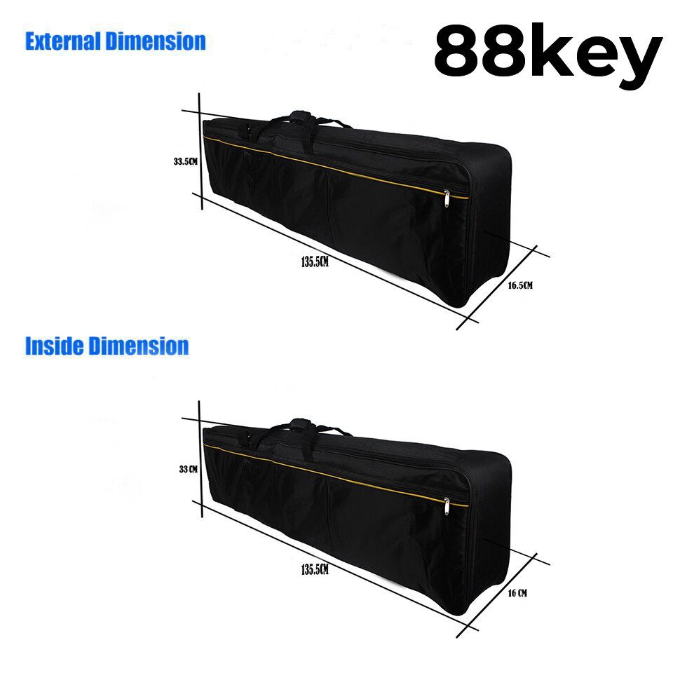 61/76/88 Keys Waterproof Electronic Keyboard Bag Thickened Protective Case Cover For Piano Keyboard Instrument 88 Key