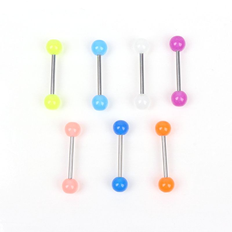 20pcs Of Lot Acrylic Tongue Piercing Barbell Bars Piercing