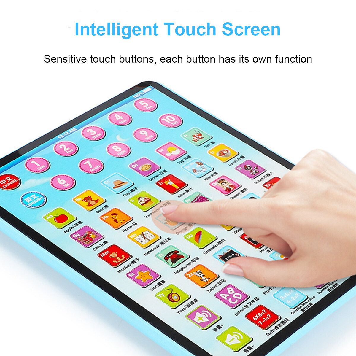 Baby Tablet Educational Toys Girls Toy For 1-6 Year Old Toddler Learning Pink