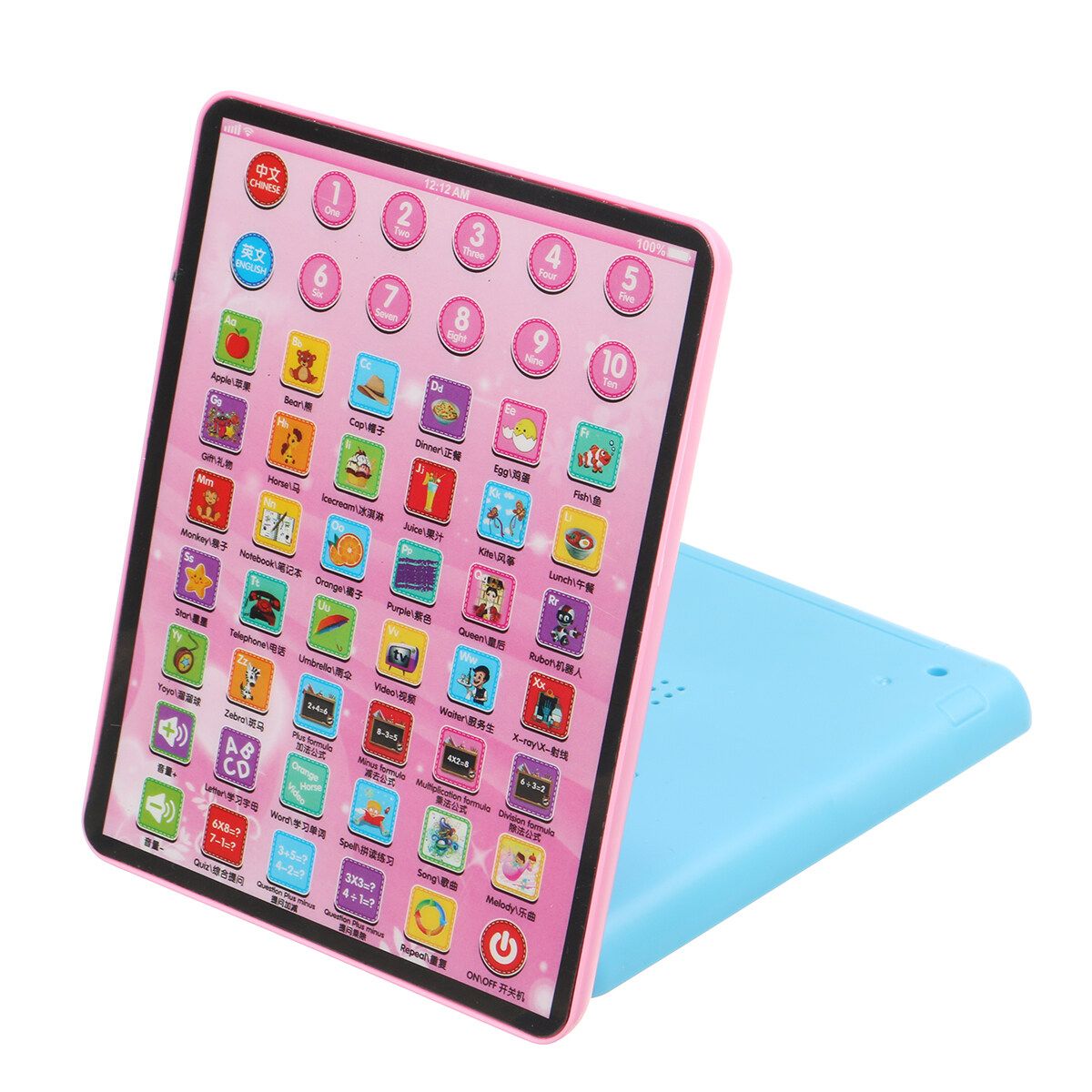 Baby Tablet Educational Toys Girls Toy For 1-6 Year Old Toddler Learning Pink
