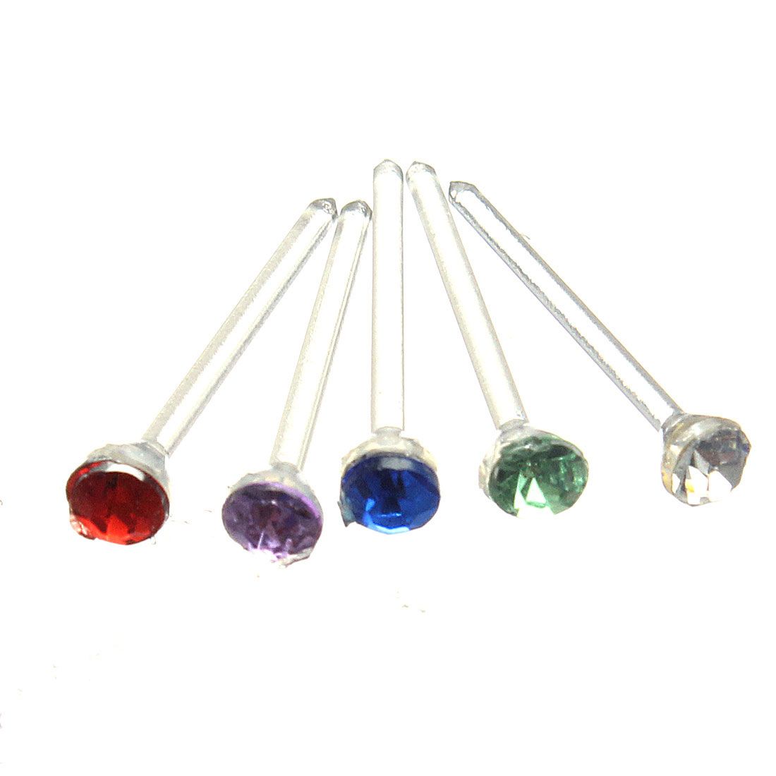 20Pairs Rhinestone Crystal Style Plastic Earrings Studs Pin Jewelry Wholesale US